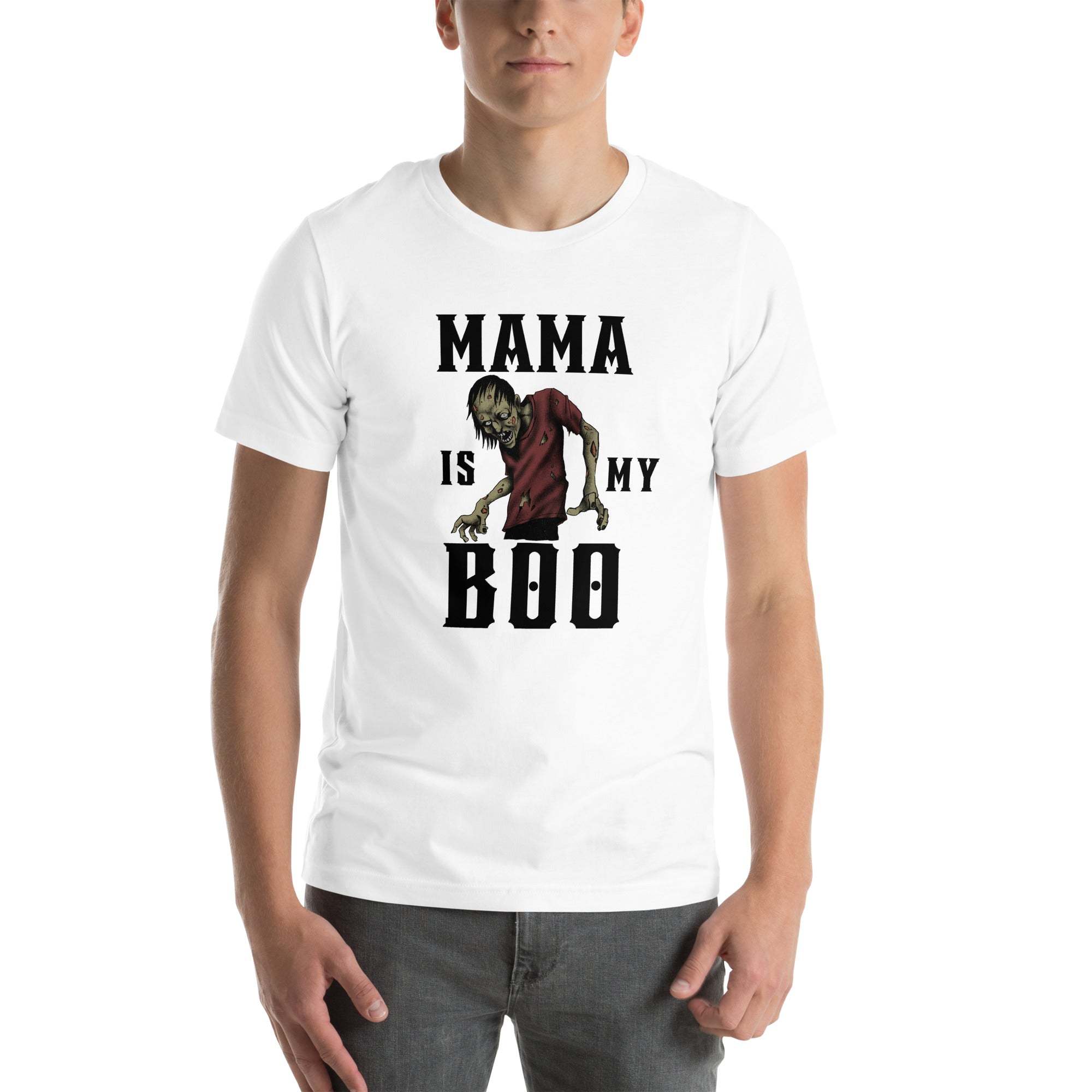 Mama Is My Boo T-Shirt – Funny Halloween Zombie Tee for Spooky Moms