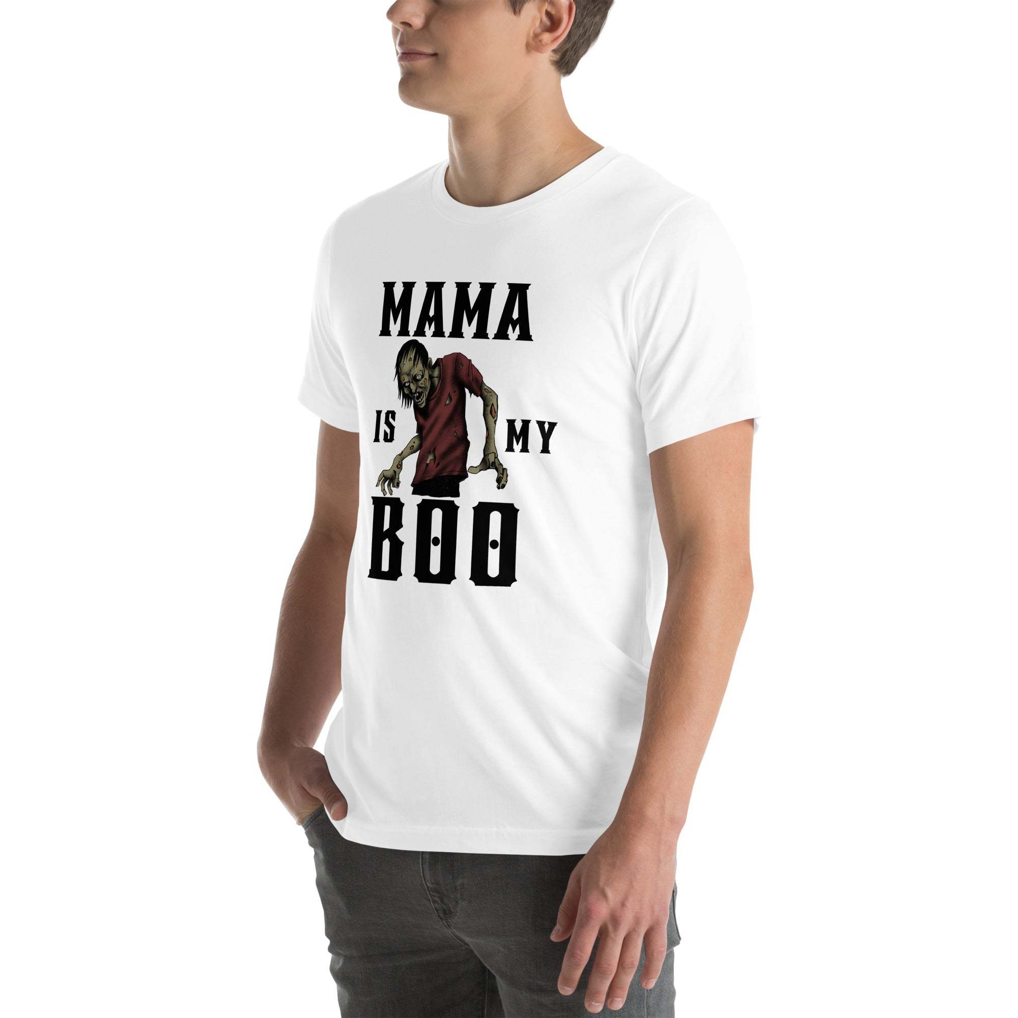Mama Is My Boo T-Shirt – Funny Halloween Zombie Tee for Spooky Moms