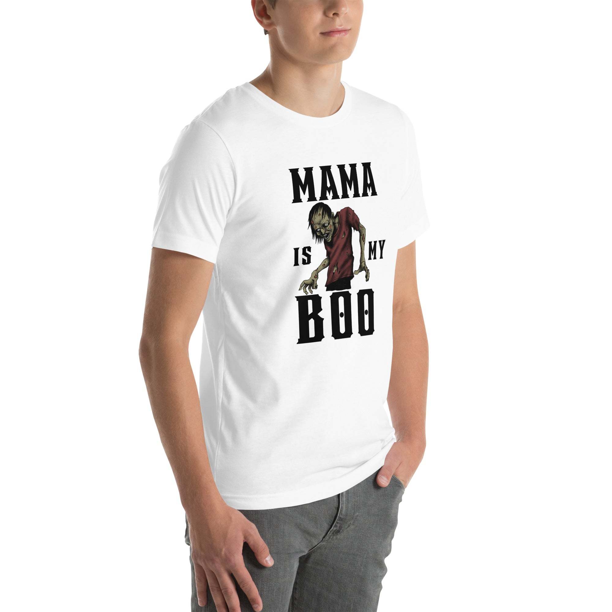 Mama Is My Boo T-Shirt – Funny Halloween Zombie Tee for Spooky Moms