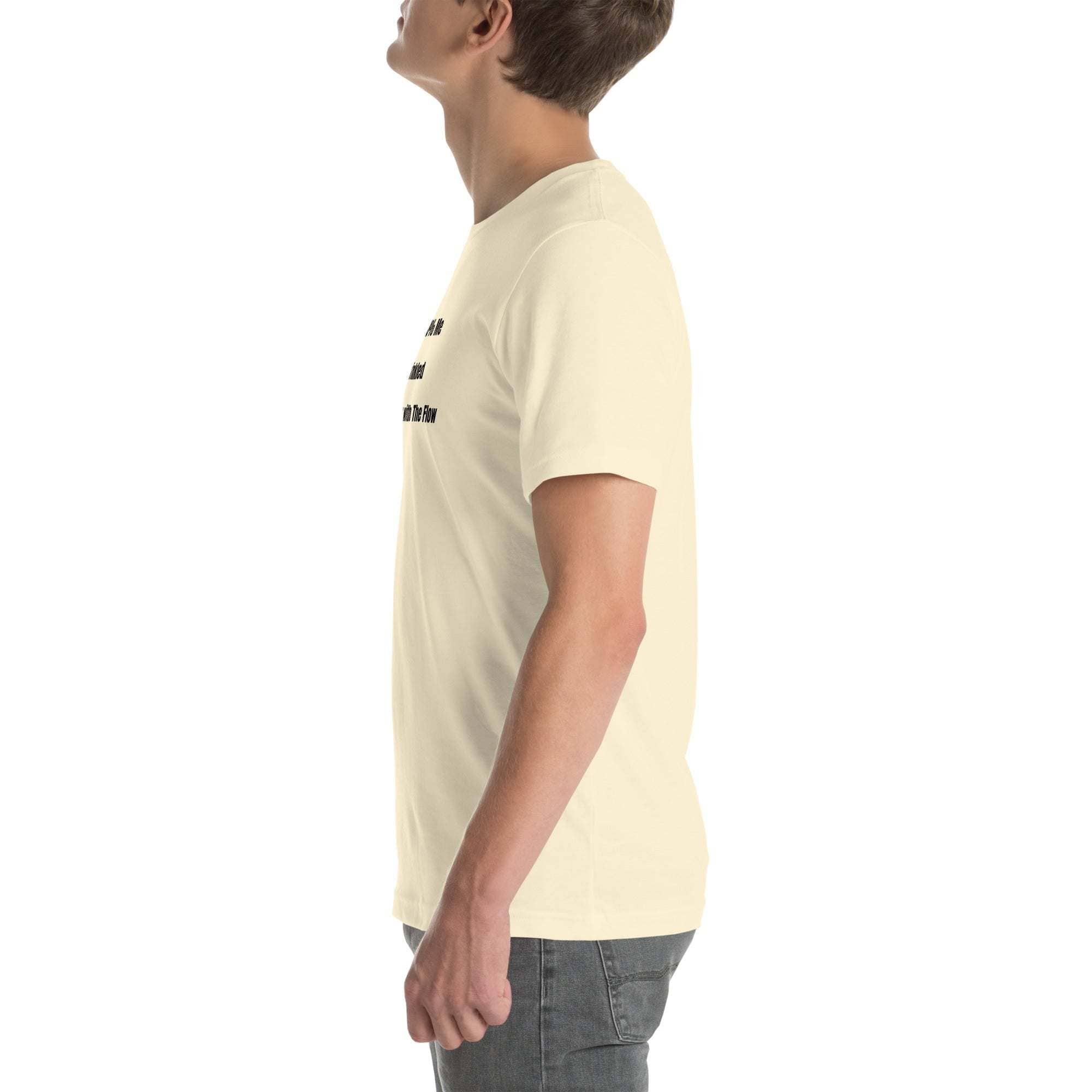 Unisex funny wrinkled t-shirt with sarcastic old person humor phrase, soft cotton, casual fit