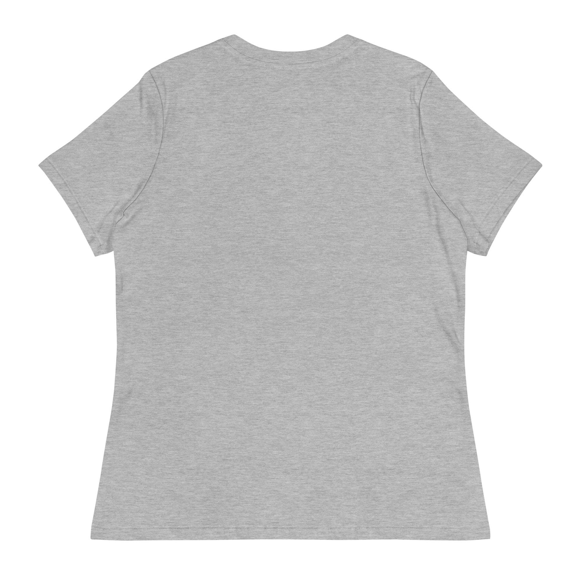 Back view of a gray unisex Blessings T-Shirt made from soft cotton with a comfortable fit.