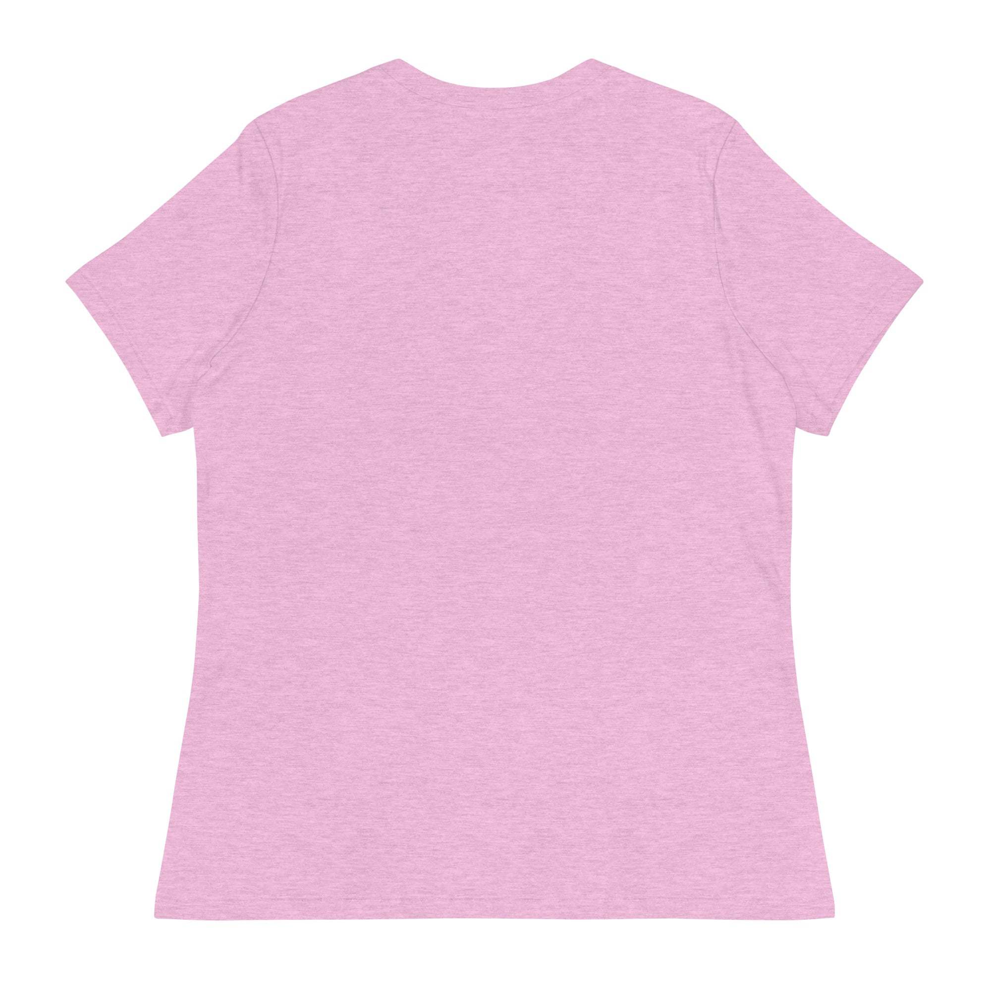 Back view of a light pink Blessings T-Shirt made of soft, breathable cotton with a unisex fit.