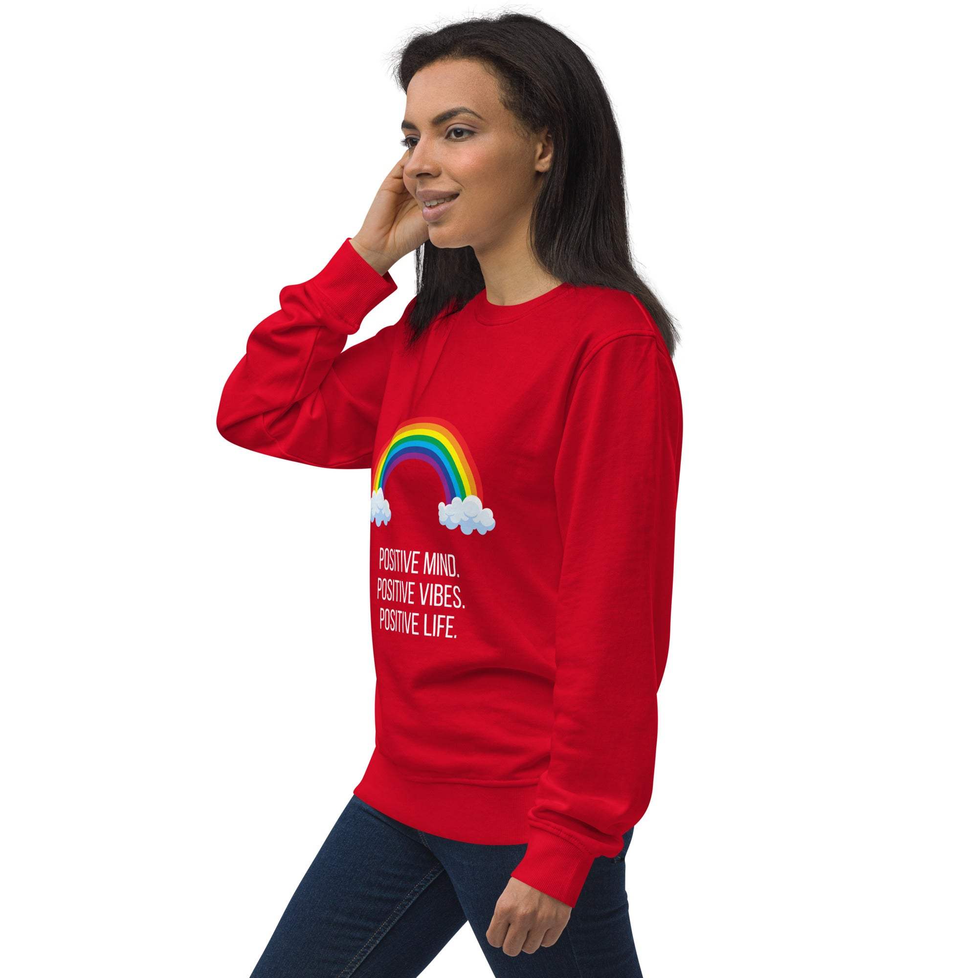 Rainbow Sweatshirt - Brighten Your Day with Positive Vibes and Comfort