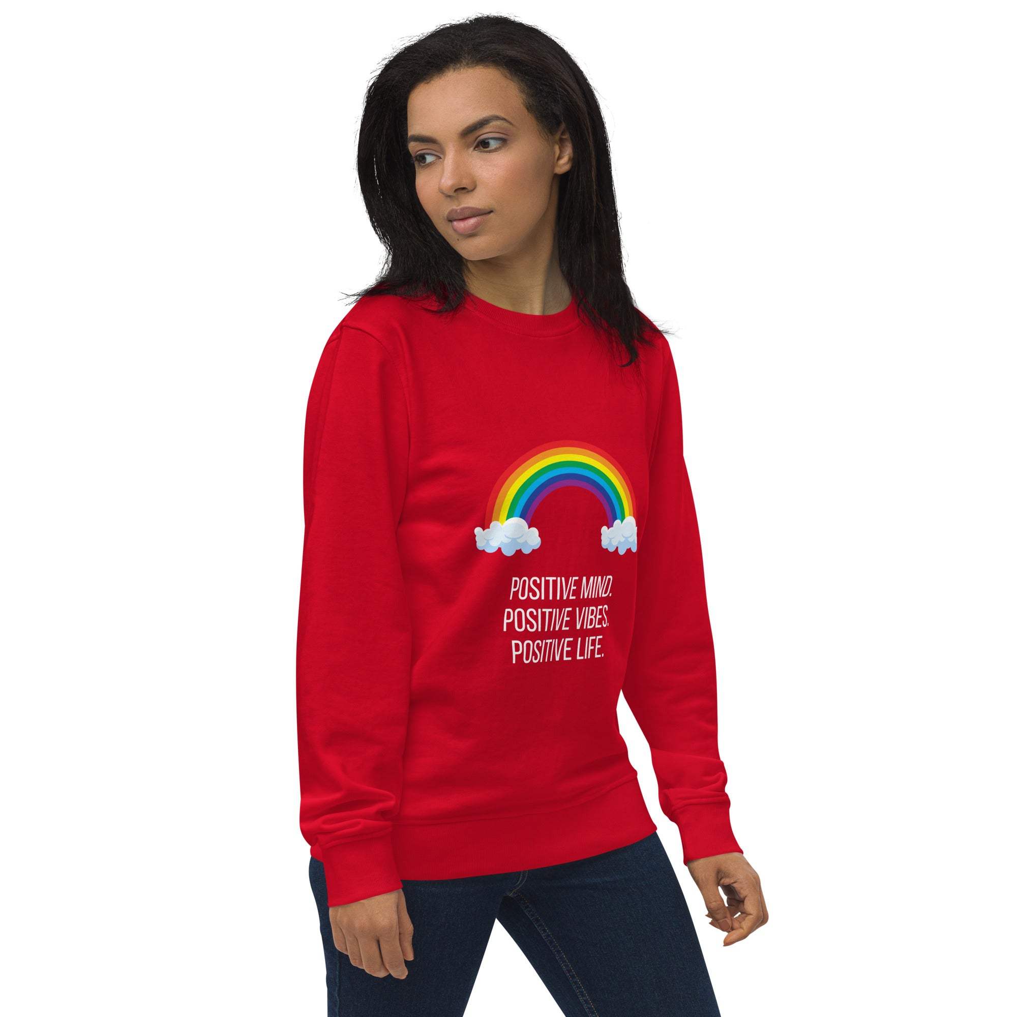 Rainbow Sweatshirt - Brighten Your Day with Positive Vibes and Comfort