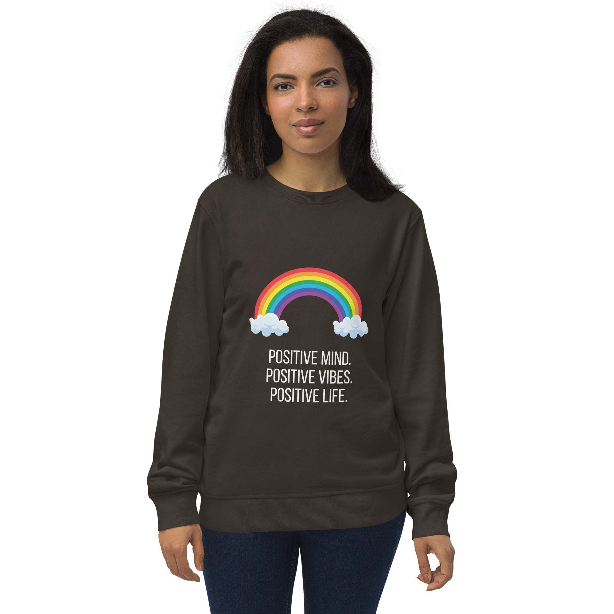 Rainbow Sweatshirt - Brighten Your Day with Positive Vibes and Comfort