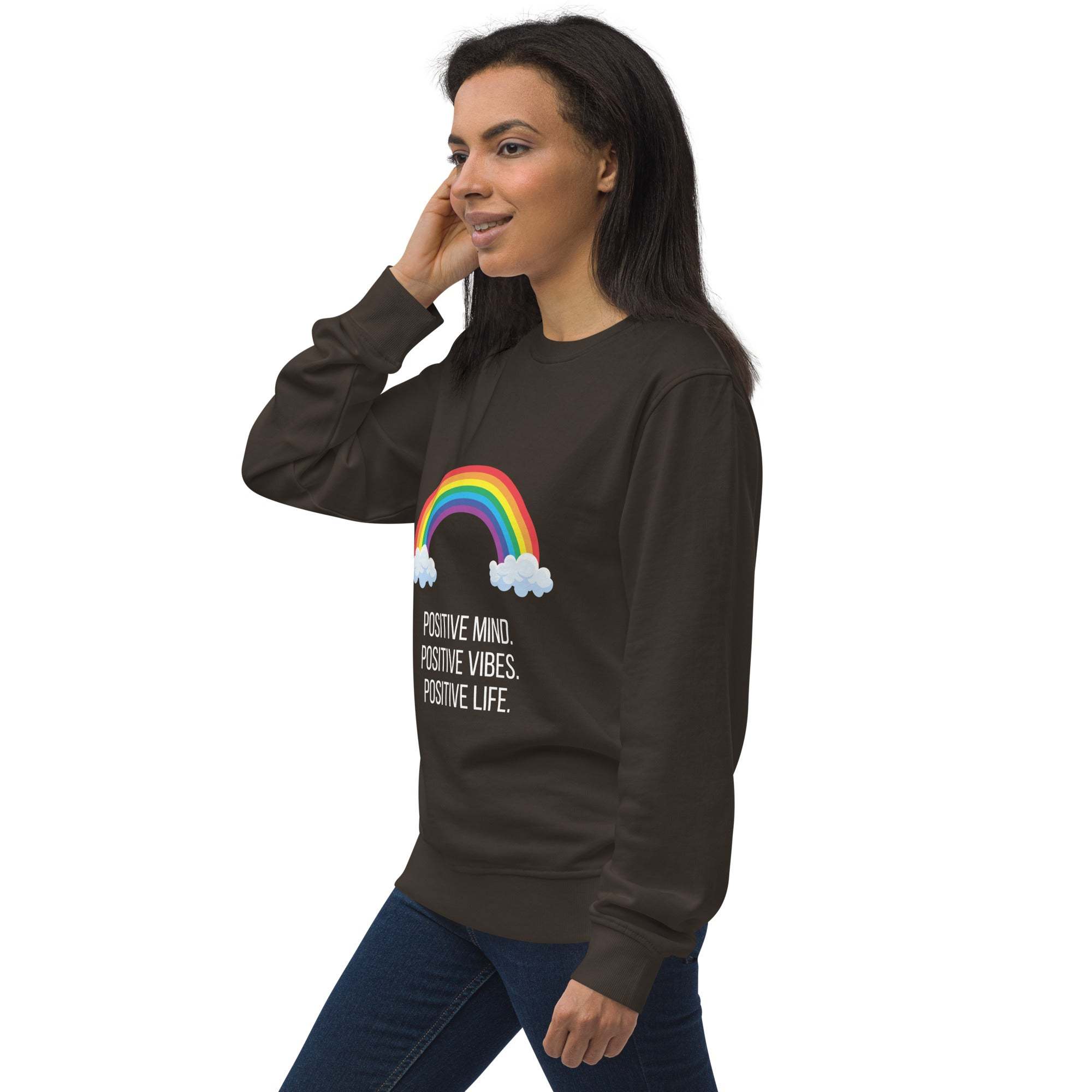 Rainbow Sweatshirt - Brighten Your Day with Positive Vibes and Comfort