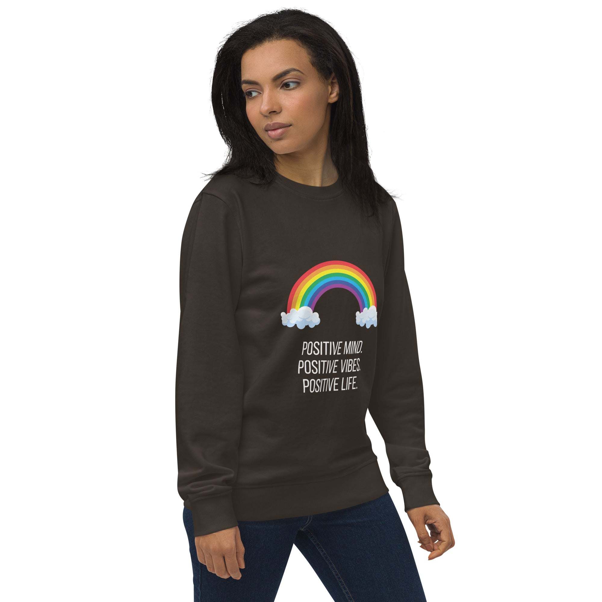 Rainbow Sweatshirt - Brighten Your Day with Positive Vibes and Comfort