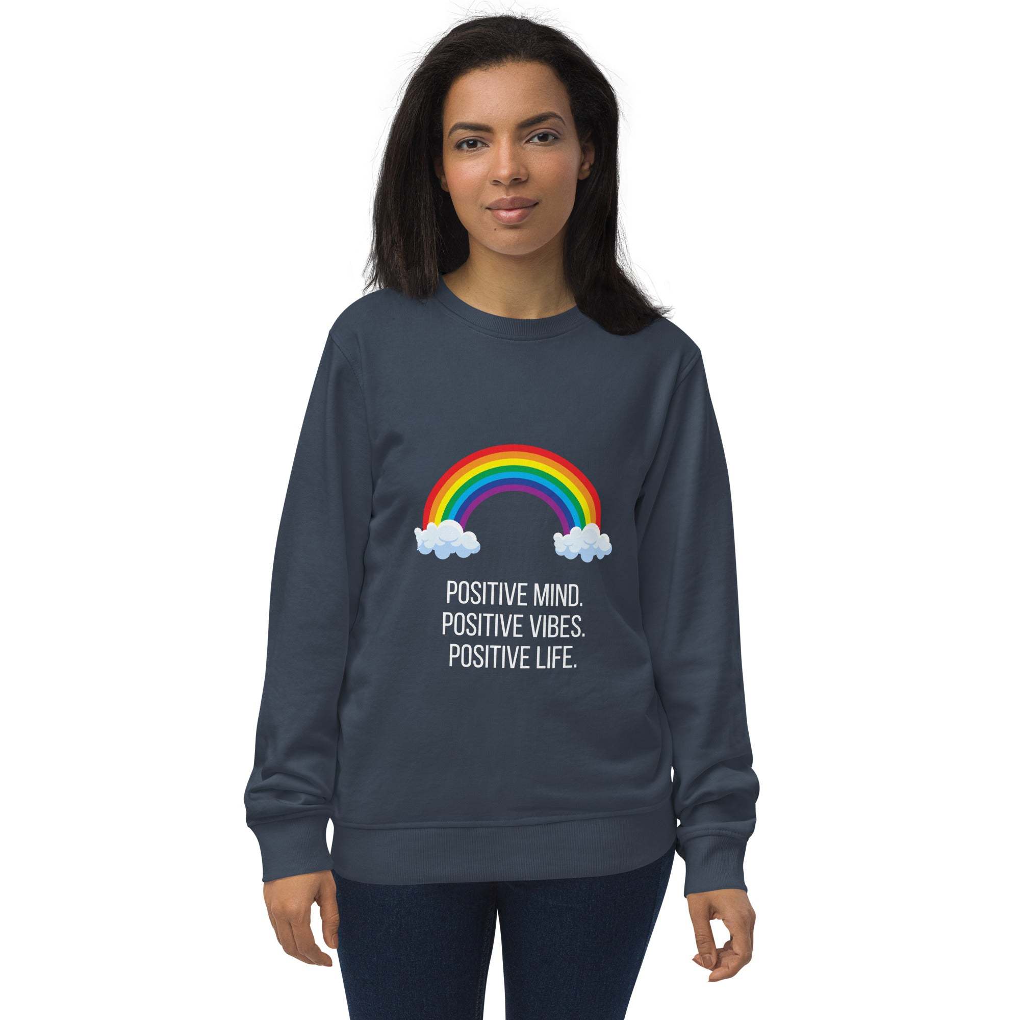 Rainbow Sweatshirt - Brighten Your Day with Positive Vibes and Comfort