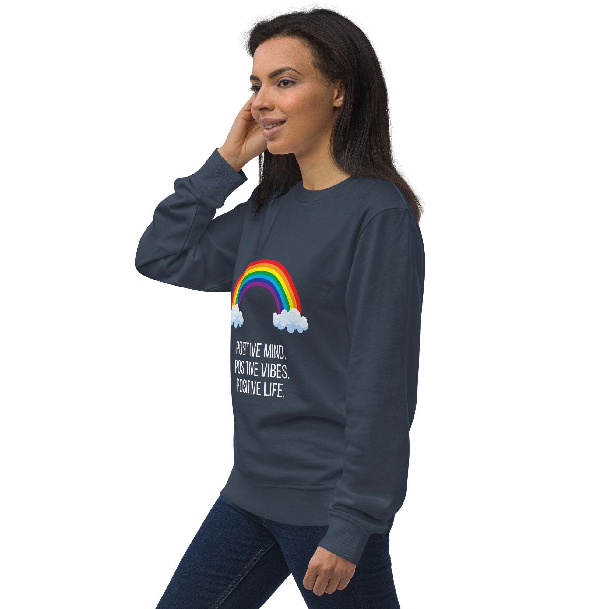 Rainbow Sweatshirt - Brighten Your Day with Positive Vibes and Comfort