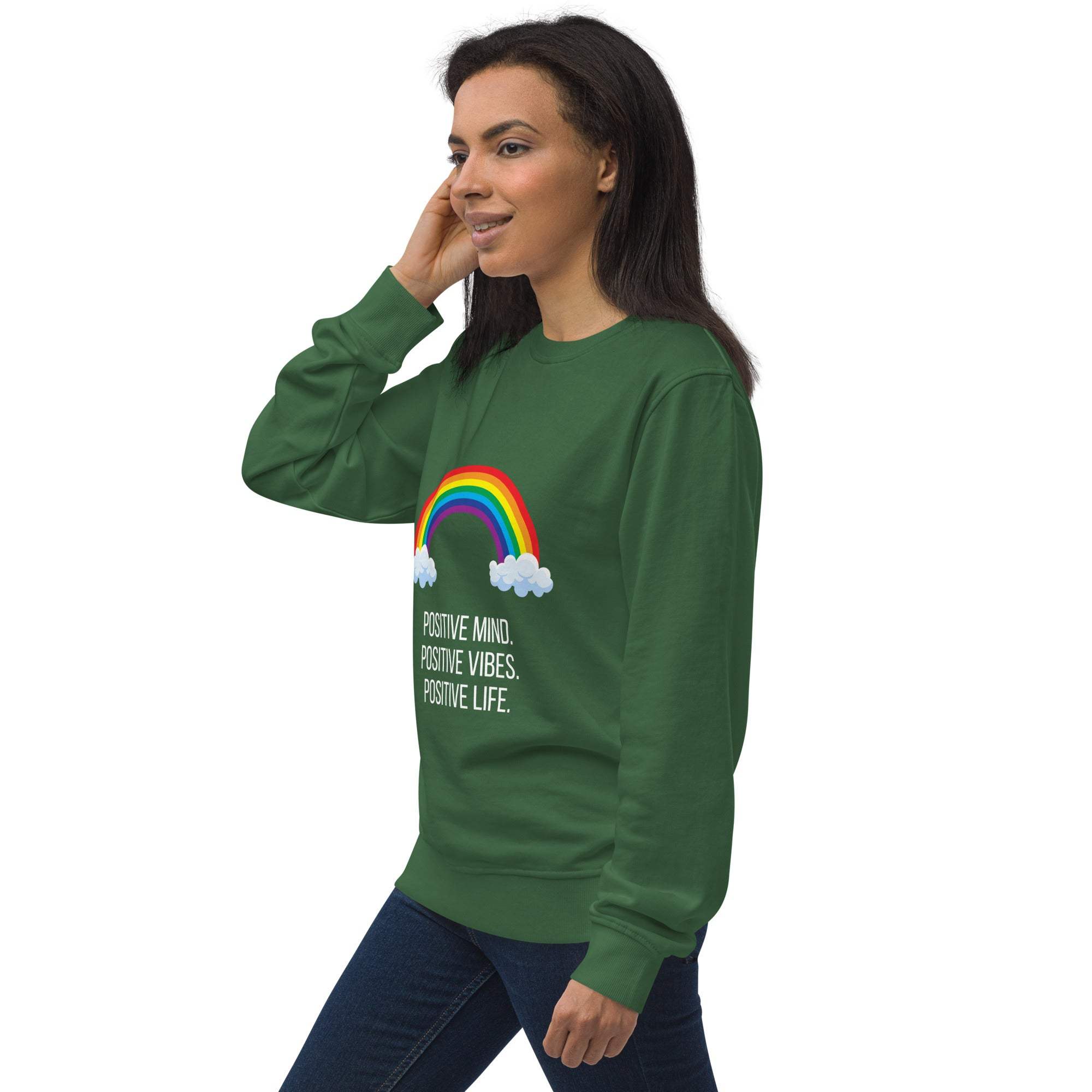 Rainbow Sweatshirt - Brighten Your Day with Positive Vibes and Comfort