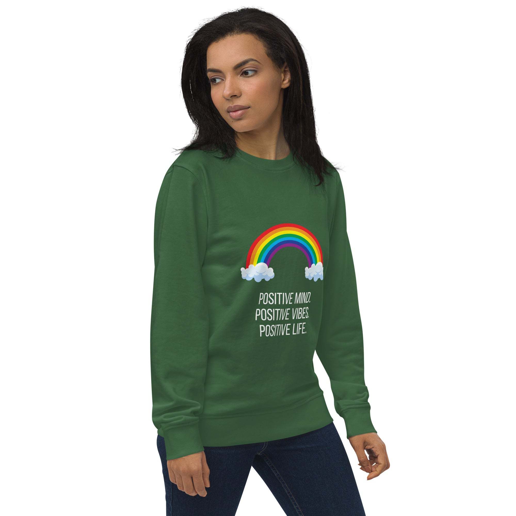 Rainbow Sweatshirt - Brighten Your Day with Positive Vibes and Comfort