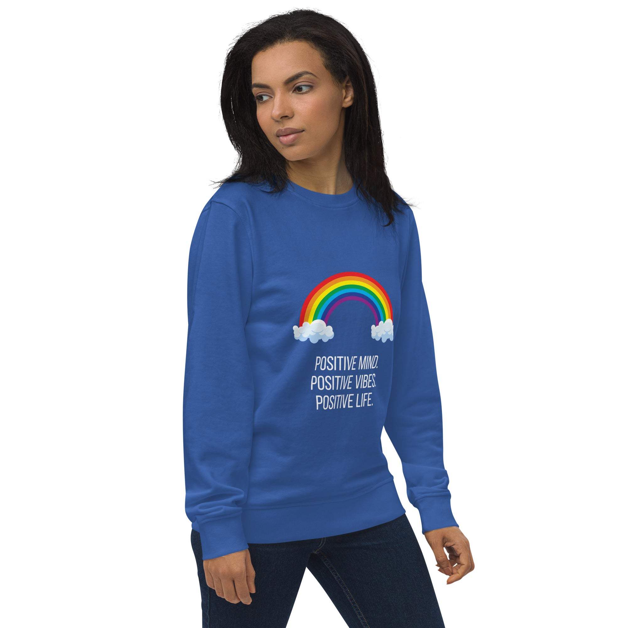 Rainbow Sweatshirt - Brighten Your Day with Positive Vibes and Comfort
