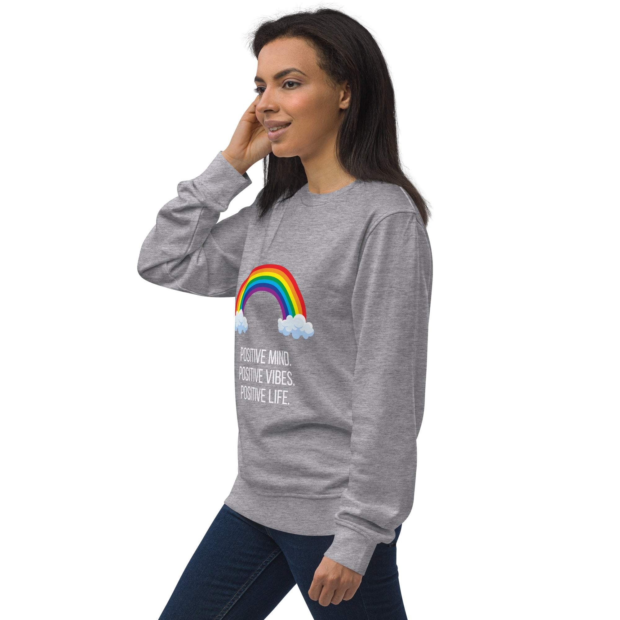 Rainbow Sweatshirt - Brighten Your Day with Positive Vibes and Comfort