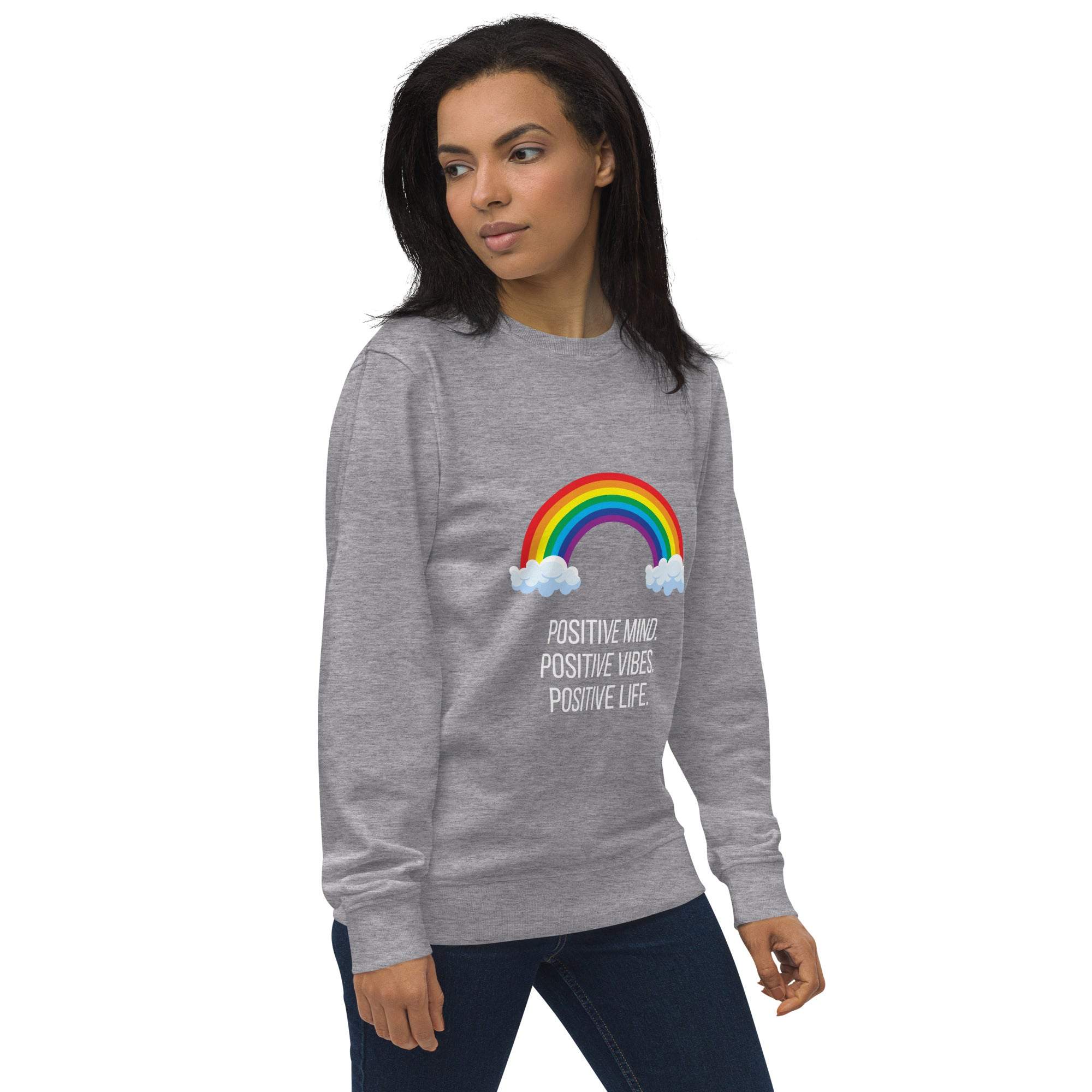 Rainbow Sweatshirt - Brighten Your Day with Positive Vibes and Comfort