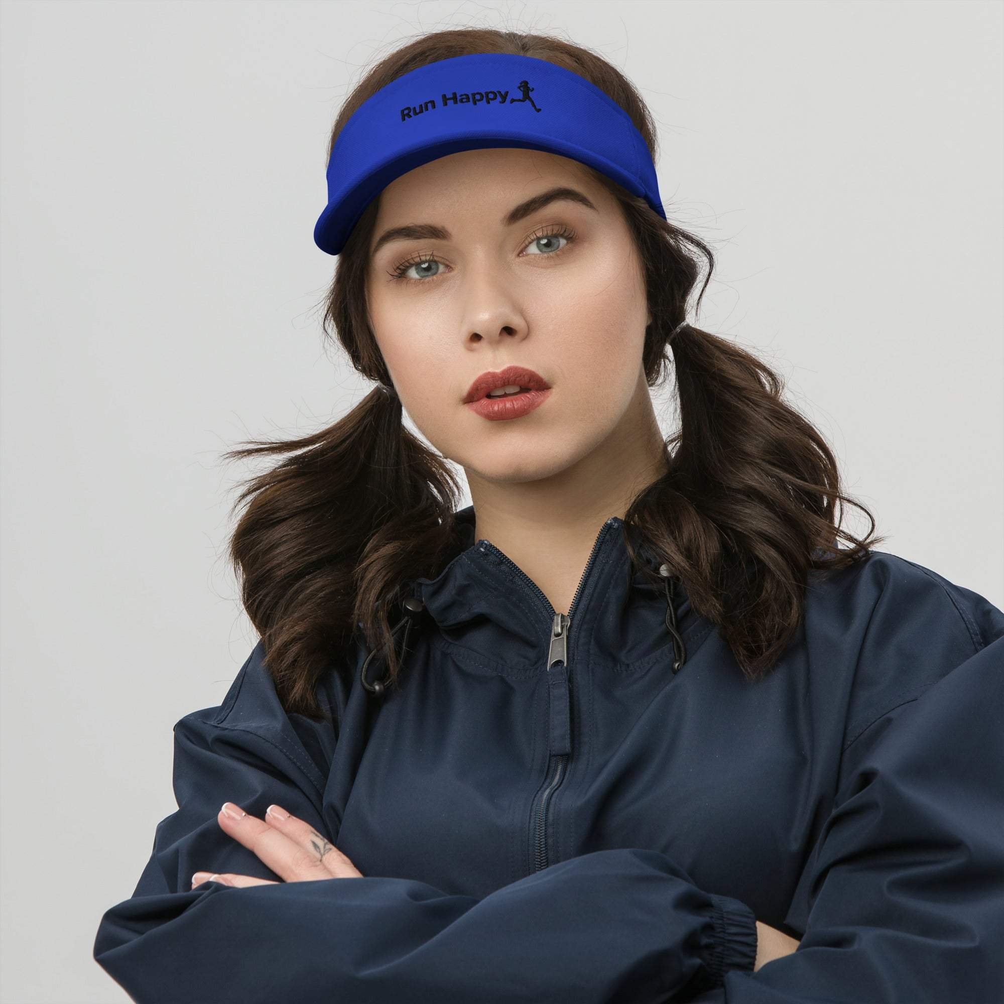 Women’s Run Happy Sun Visor - Lightweight & Comfortable