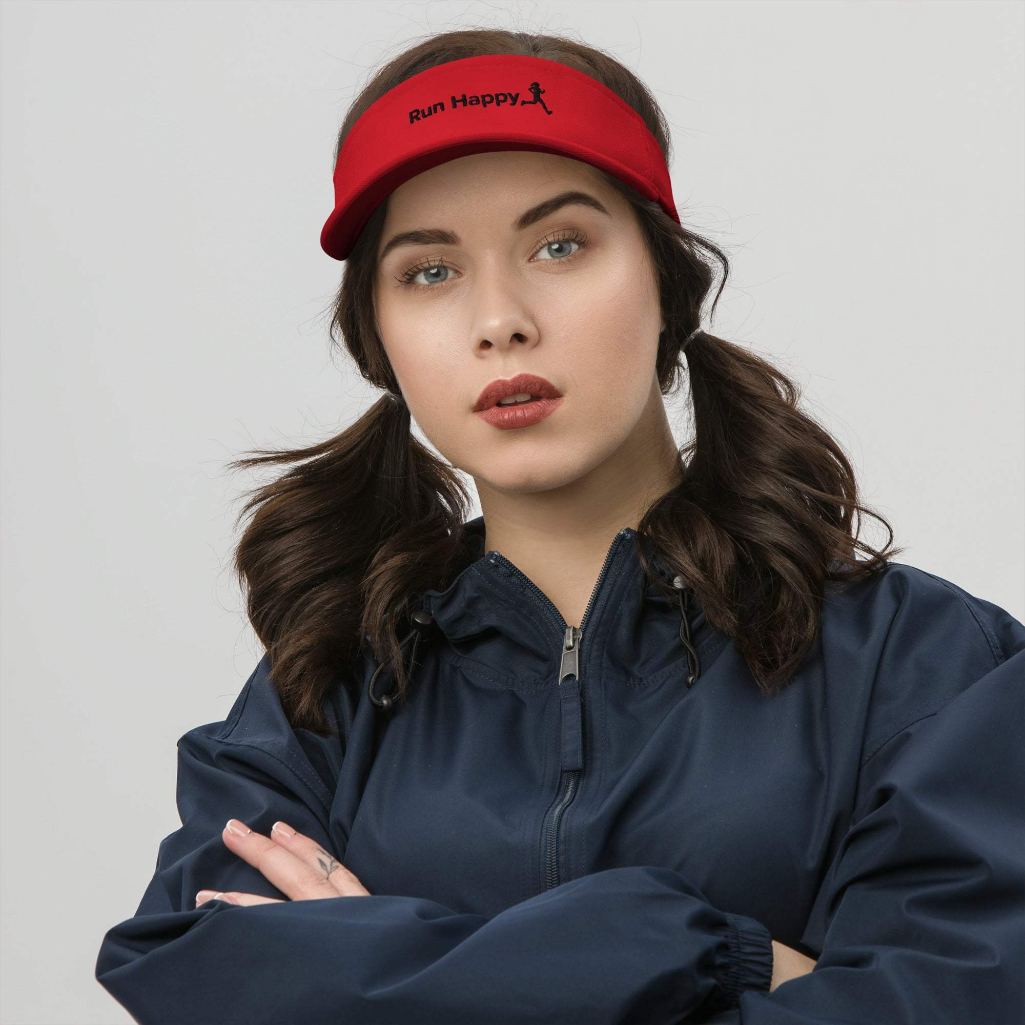 Women’s Run Happy Sun Visor - Lightweight & Comfortable
