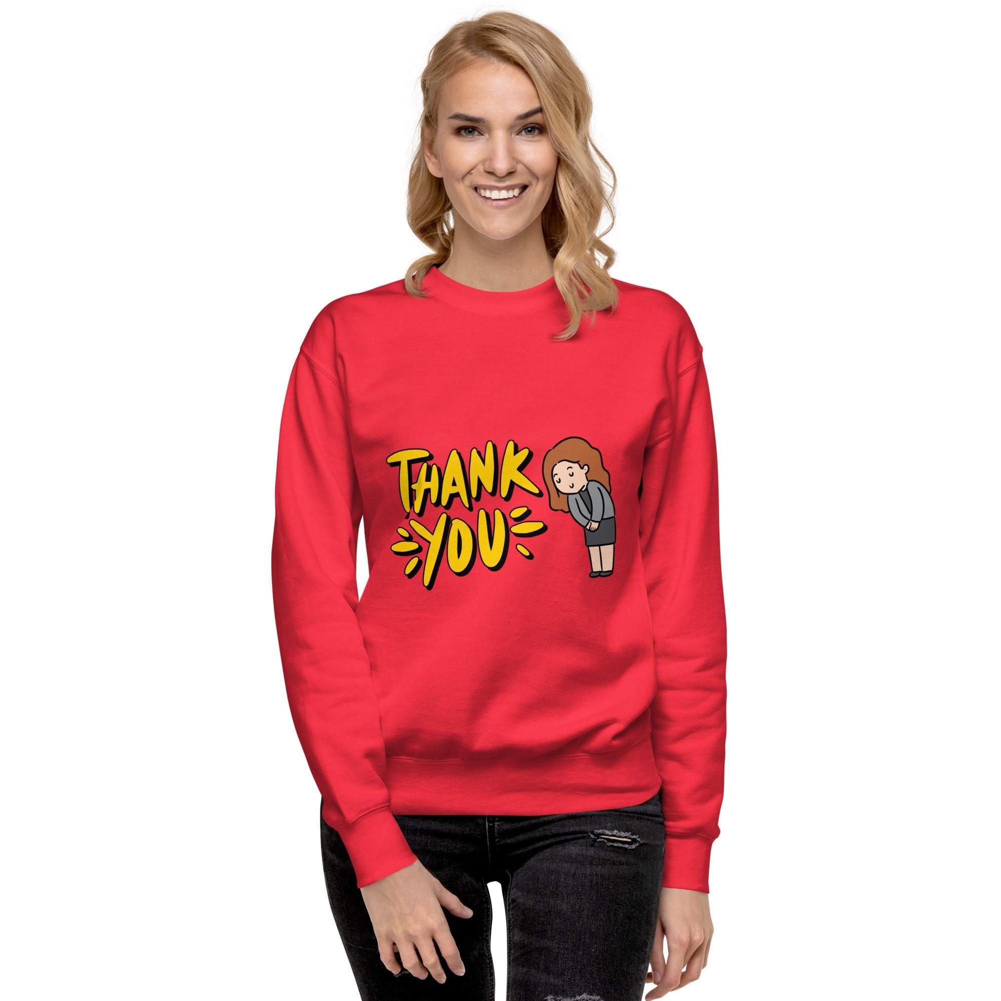 Thank You Sweatshirt - Express Gratitude in Style & Comfortable Shirt