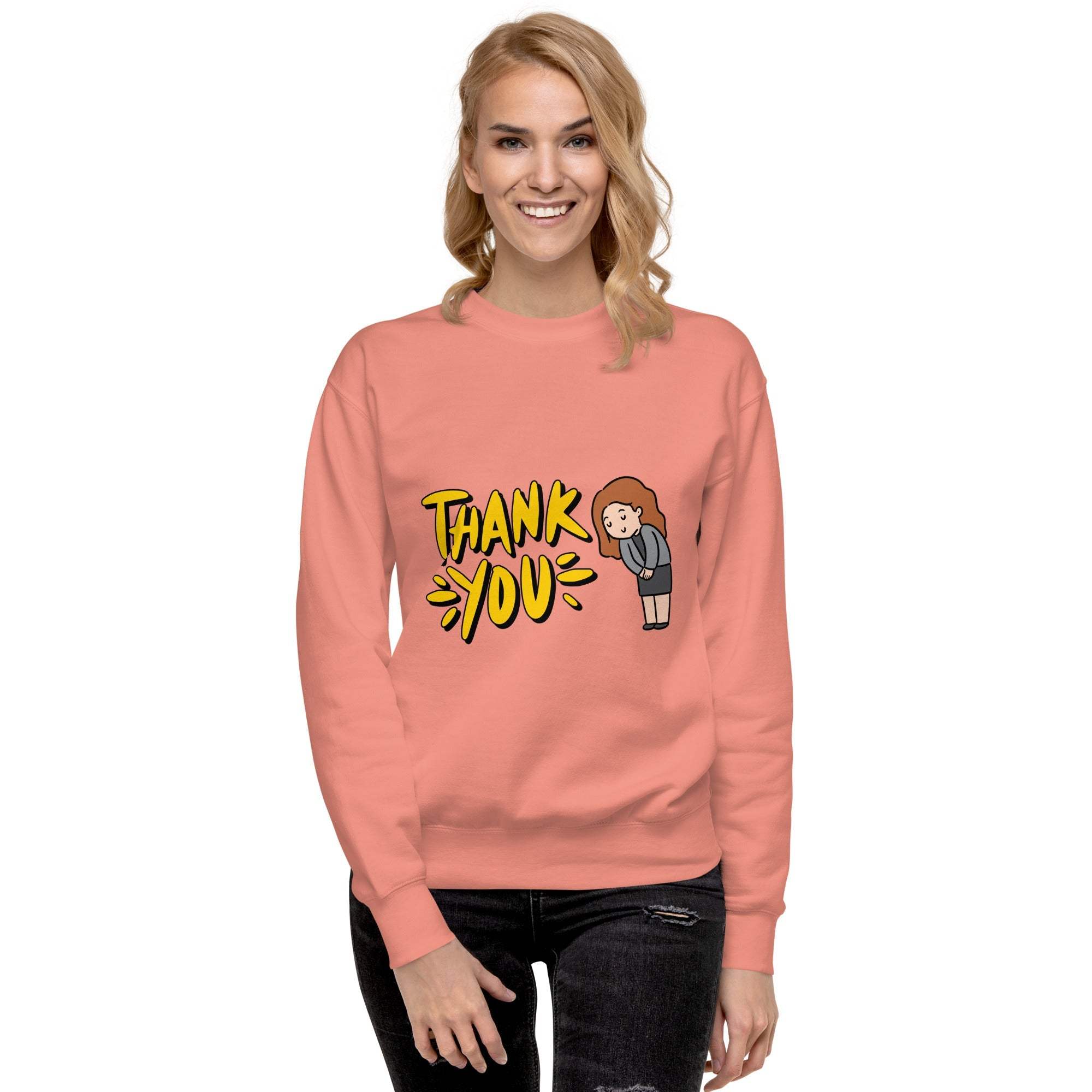 Thank You Sweatshirt - Express Gratitude in Style & Comfortable Shirt