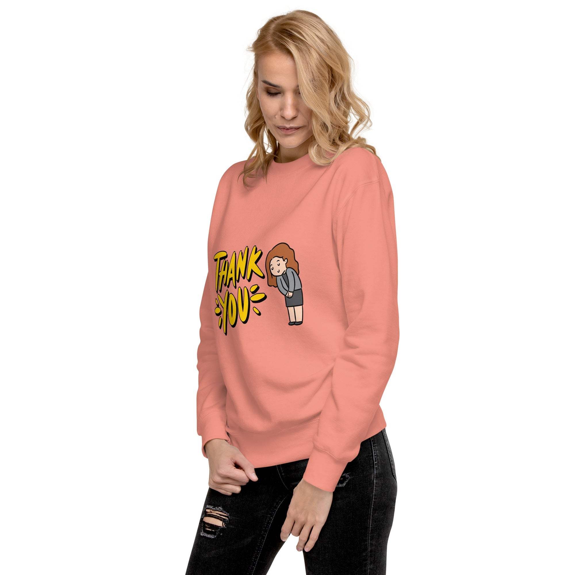 Thank You Sweatshirt - Express Gratitude in Style & Comfortable Shirt