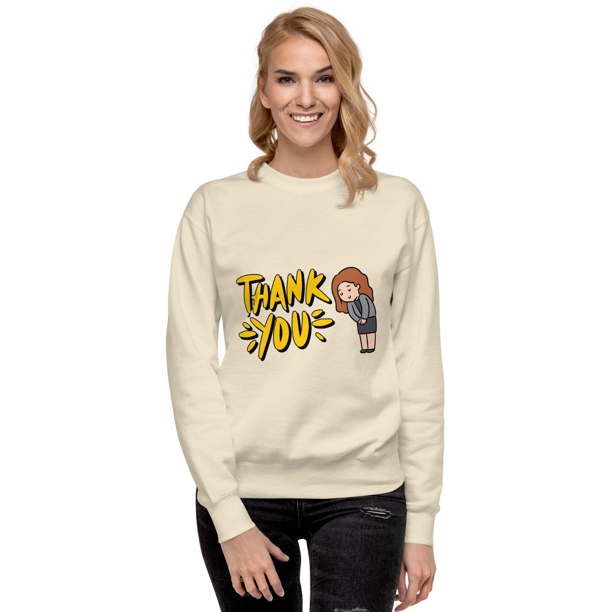 Thank You Sweatshirt - Express Gratitude in Style & Comfortable Shirt