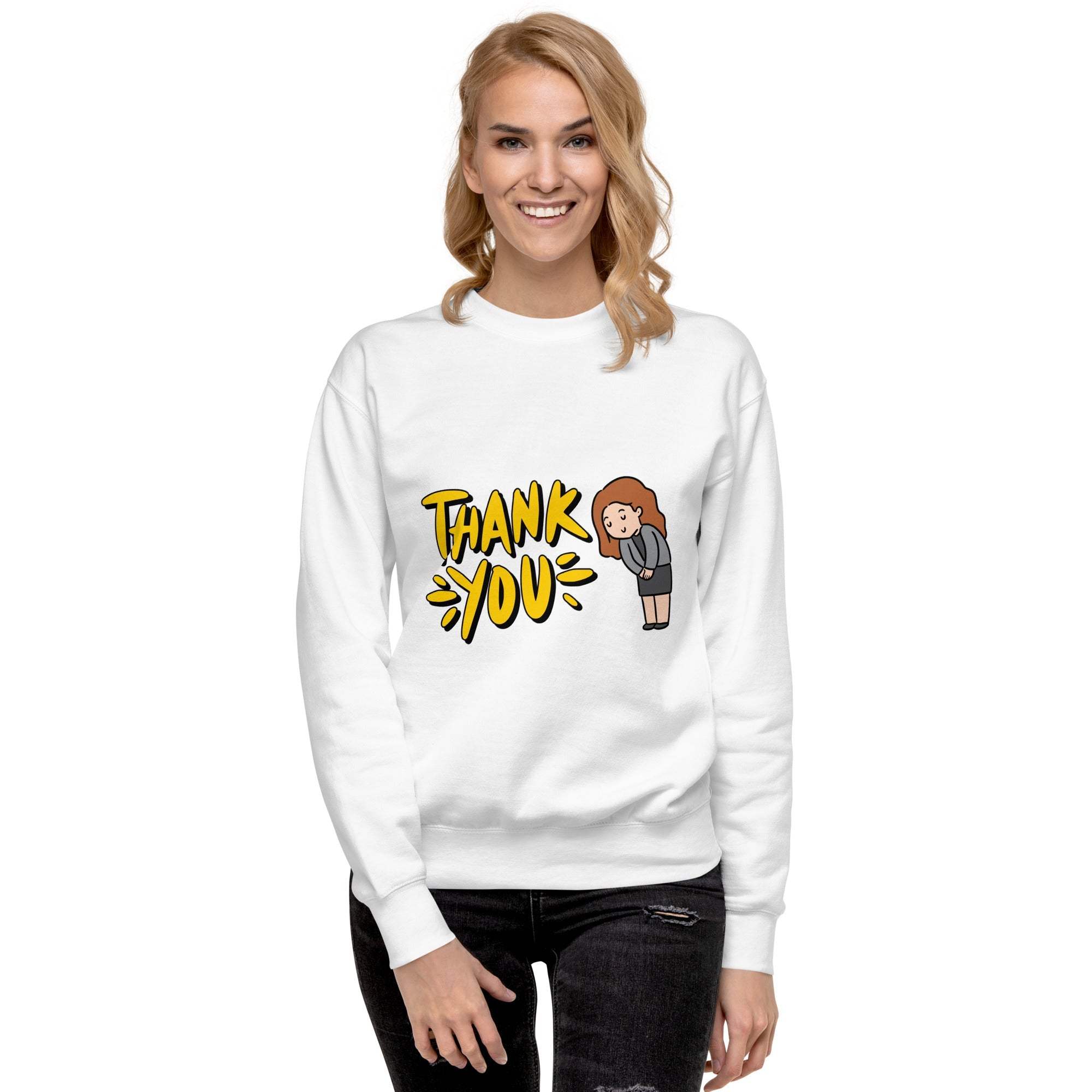 Thank You Sweatshirt - Express Gratitude in Style & Comfortable Shirt