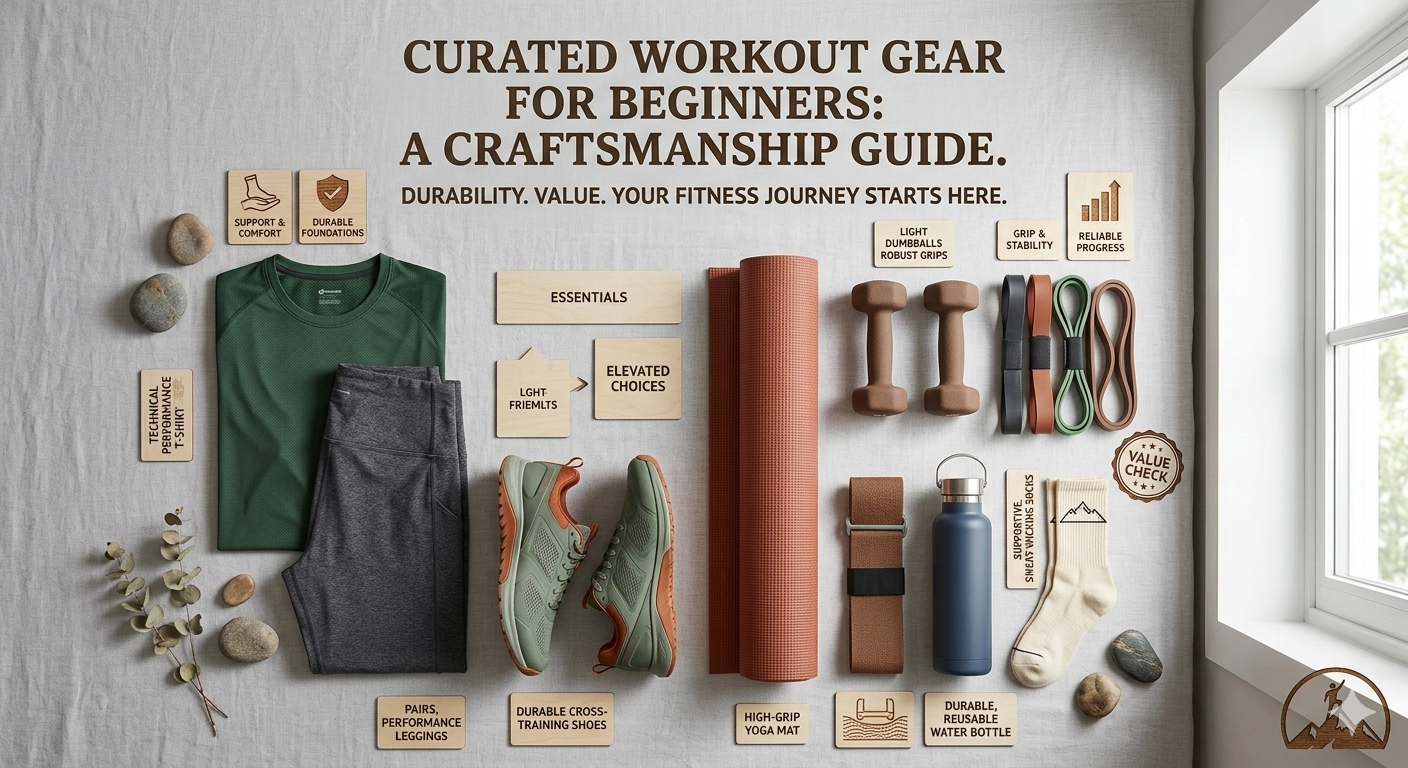 Breathable and durable workout gear essentials for beginners focusing on craftsmanship and budget-friendly options