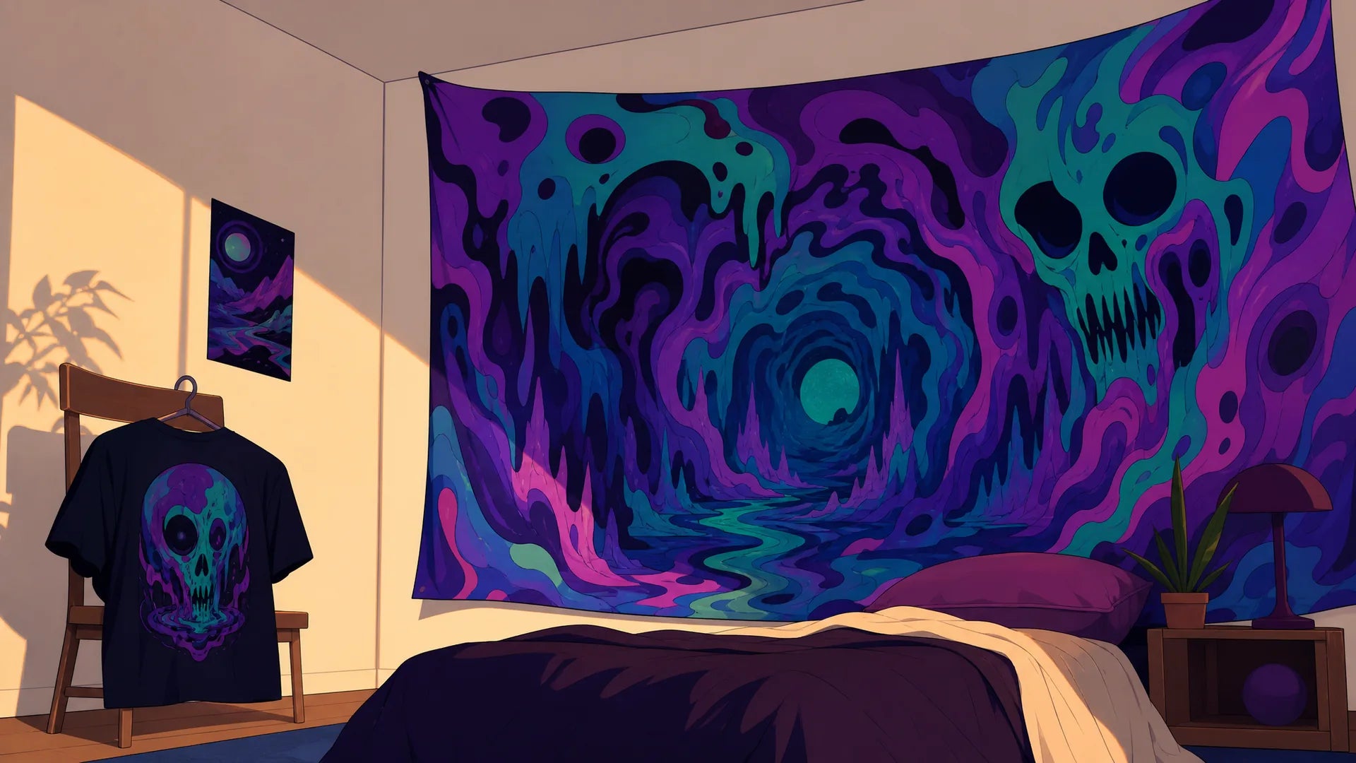 Trippy Tapestry Wall Hangings for Bold, Weird Rooms