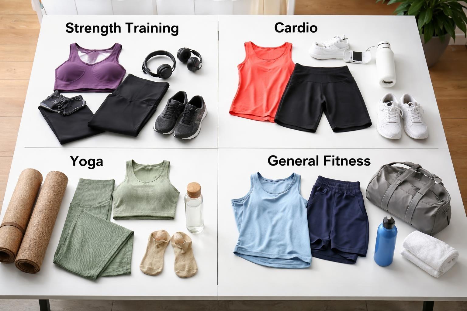 Comparison of gym dress fabrics highlighting moisture-wicking and comfort features for workout attire guide 2026