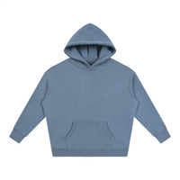 Oversize fleeced hoodie unisex heavyweight pullover sweatshirt with drop shoulders and adjustable hood for cozy streetwear style
