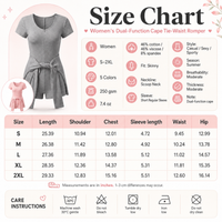 Women’s ribbed tie-waist cape romper with scoop neck and short sleeves in fitted Y2K athleisure style