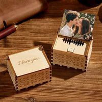 Custom Digital Music Box personalized wooden music box with photo and voice recording gift