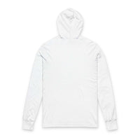 White Autism Awareness hoodie long sleeve tee made of 100% cotton with regular fit and side seams
