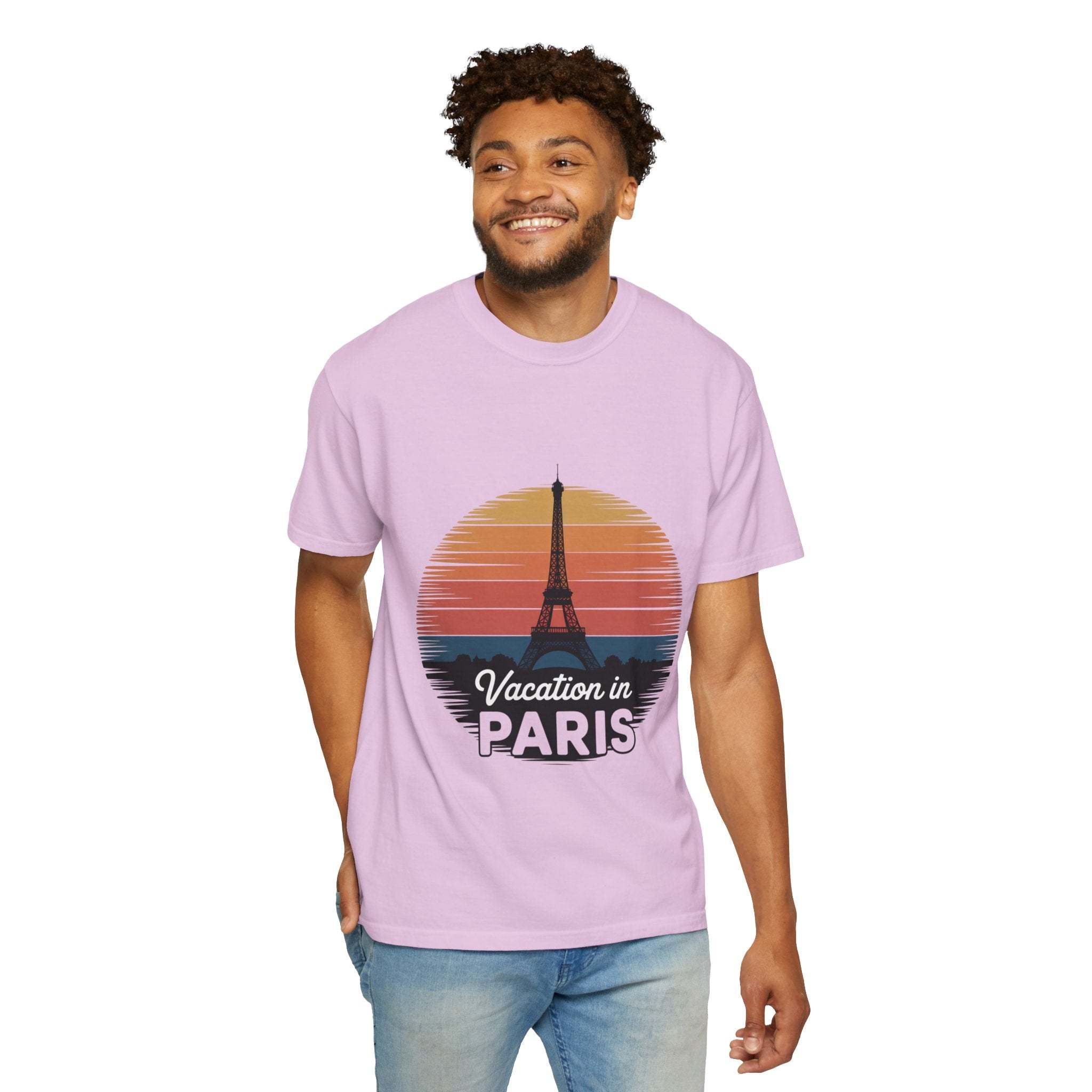 Garment-Dyed T-shirt Vacation in Paris Travel