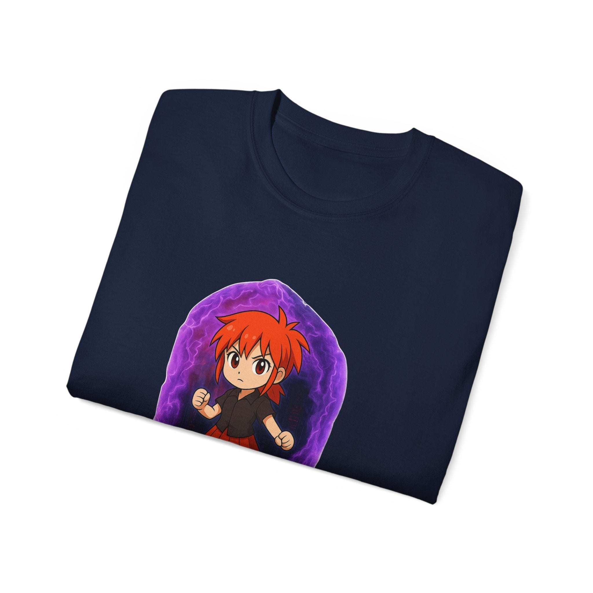 Anime Purple Power Girl Unisex T-shirt