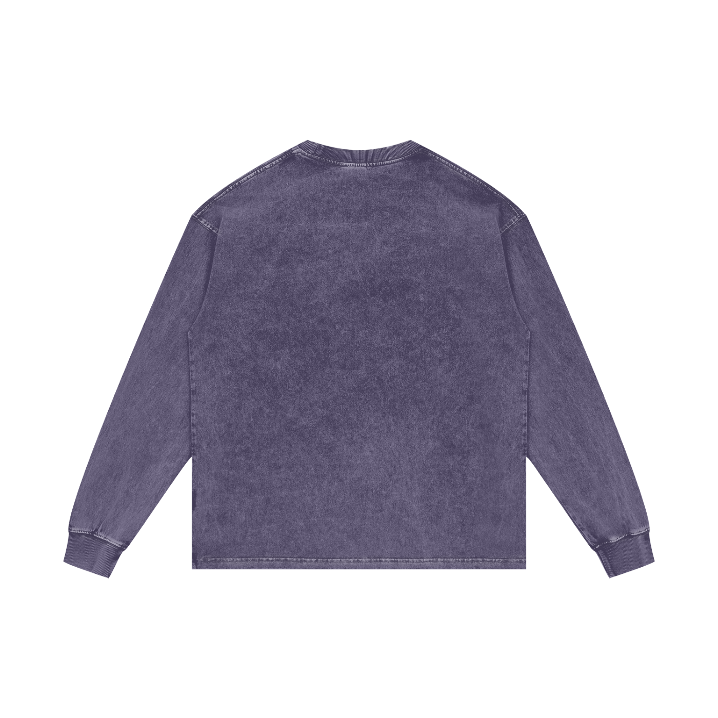 Acid Wash Oversized Long Sleeve Unisex Cotton T-Shirt