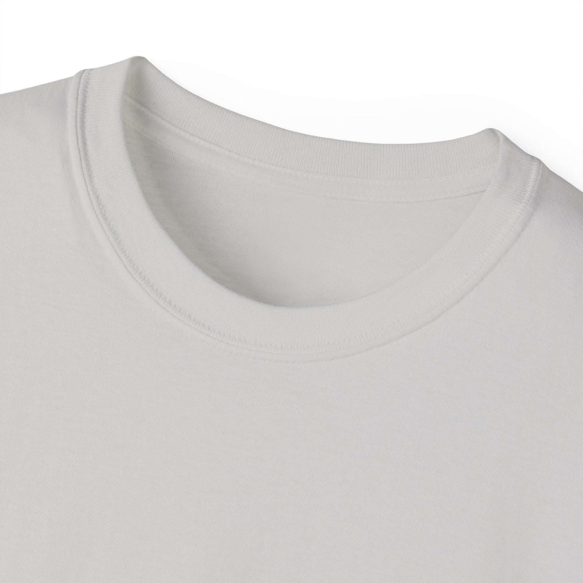 White Christmas Dancing Skeletons t-shirt by Printify, festive design perfect for holiday celebrations