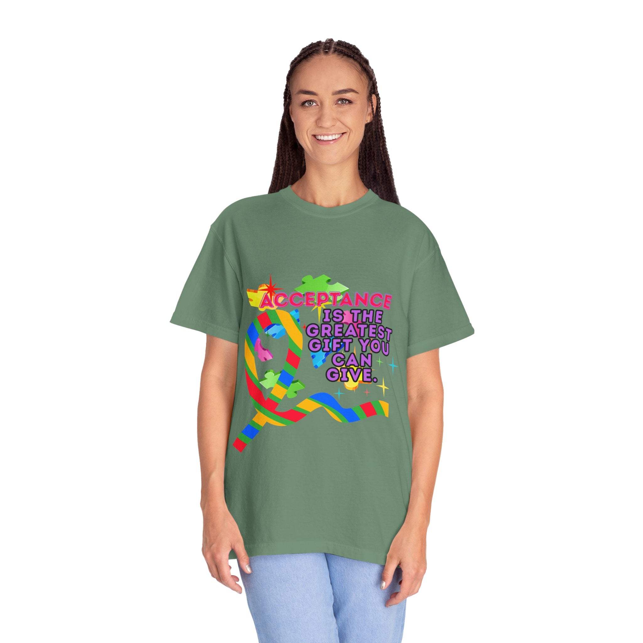 Garment-Dyed T-shirt - Autism Acceptance