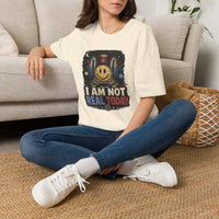 Surreal Liminal Hallway T-Shirt | Weirdcore "I Am Not Real Today" Graphic Tee | Grunge Dissociation Apparel
