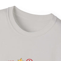 Black Merry Pugmas holiday t-shirt from Printify, featuring festive pug design for dog lovers.