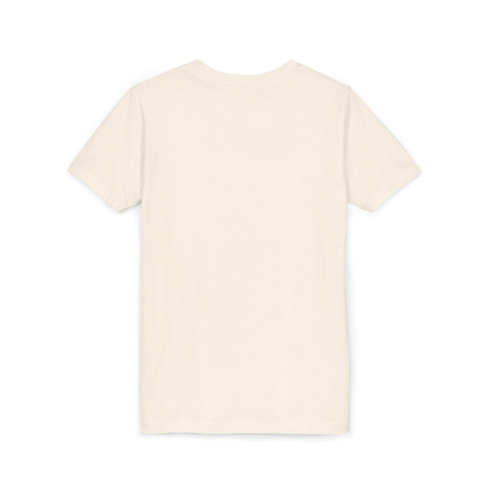 Youth tee featuring Highland Cow with Sunflowers artwork on soft cotton fabric
