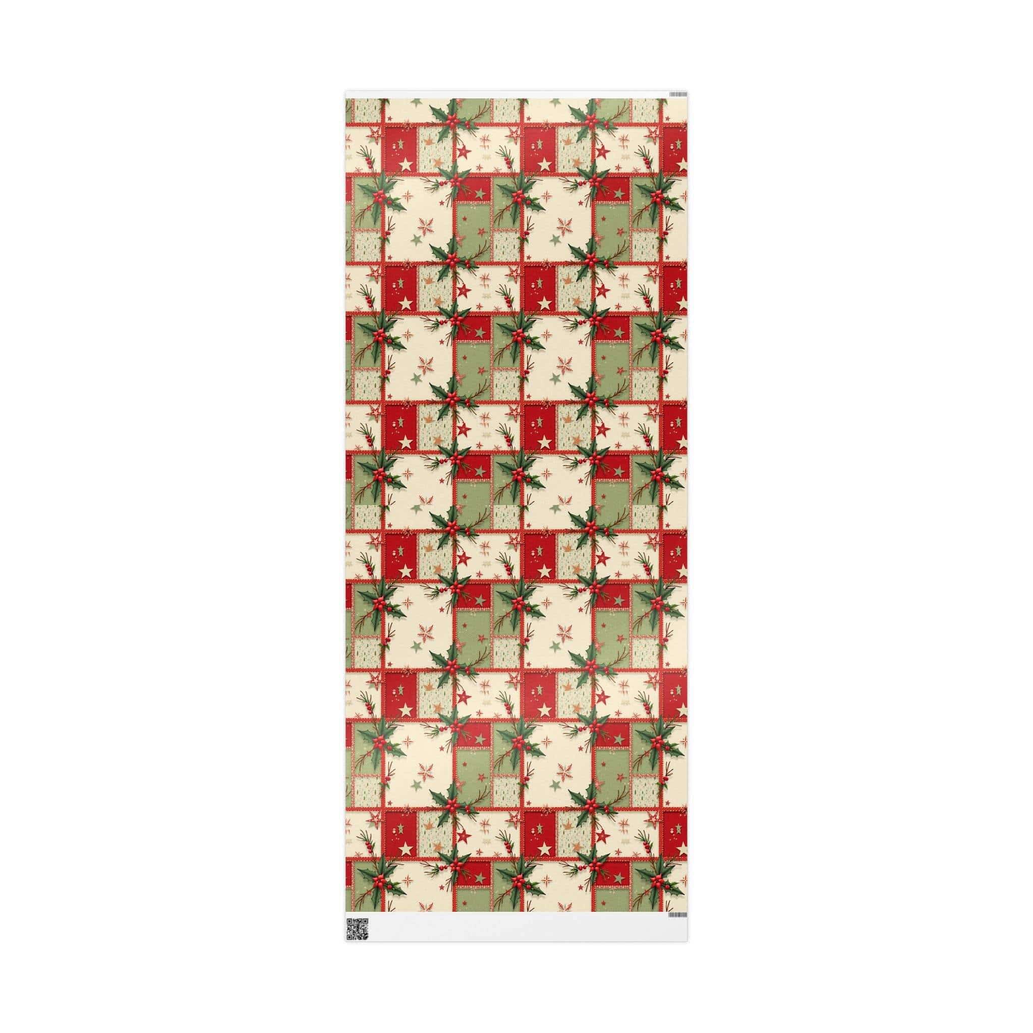 Vintage Christmas Stars wrapping paper with aged star motifs on fine art paper