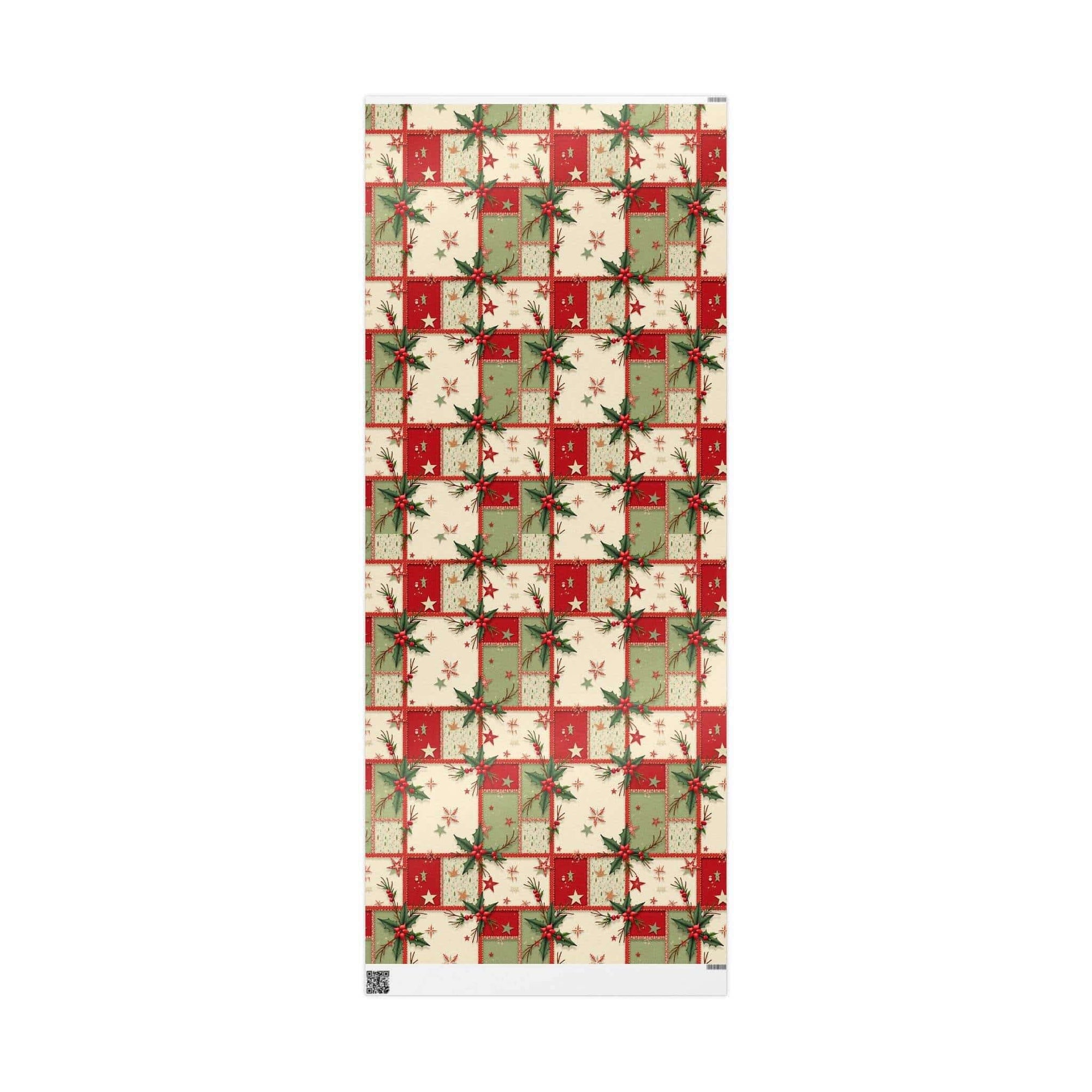 Vintage Christmas Stars wrapping paper with aged star motifs on fine art paper