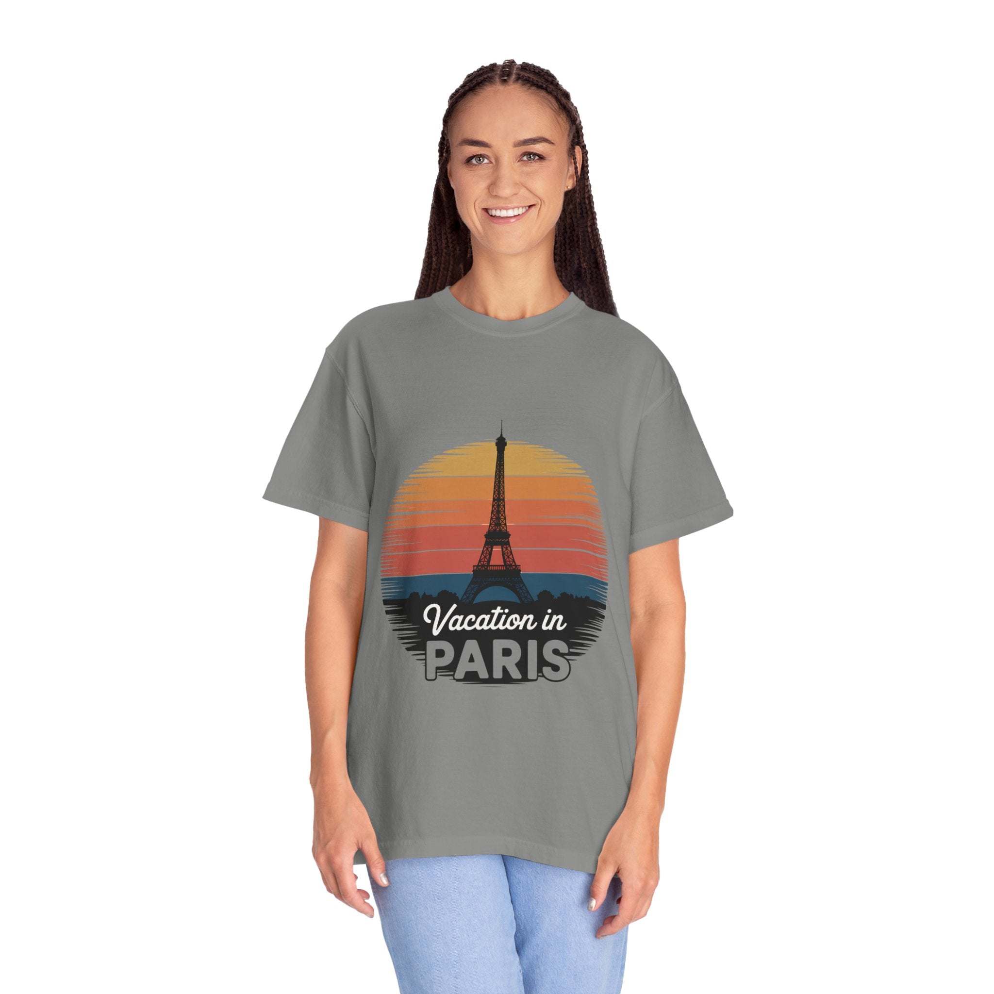 Garment-Dyed T-shirt Vacation in Paris Travel