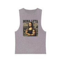 Mona Lifta muscle Mona Lisa tank top | vintage stonewash art tee