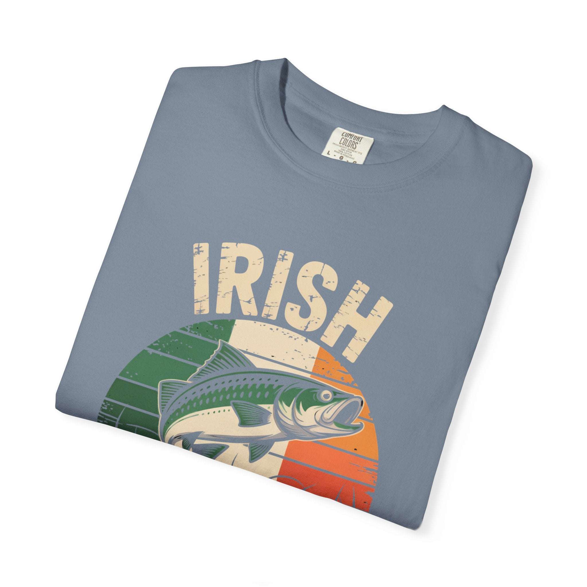 Irish I Was Fishing T-shirt | Fishing Graphic, Irish Flag Trout Design