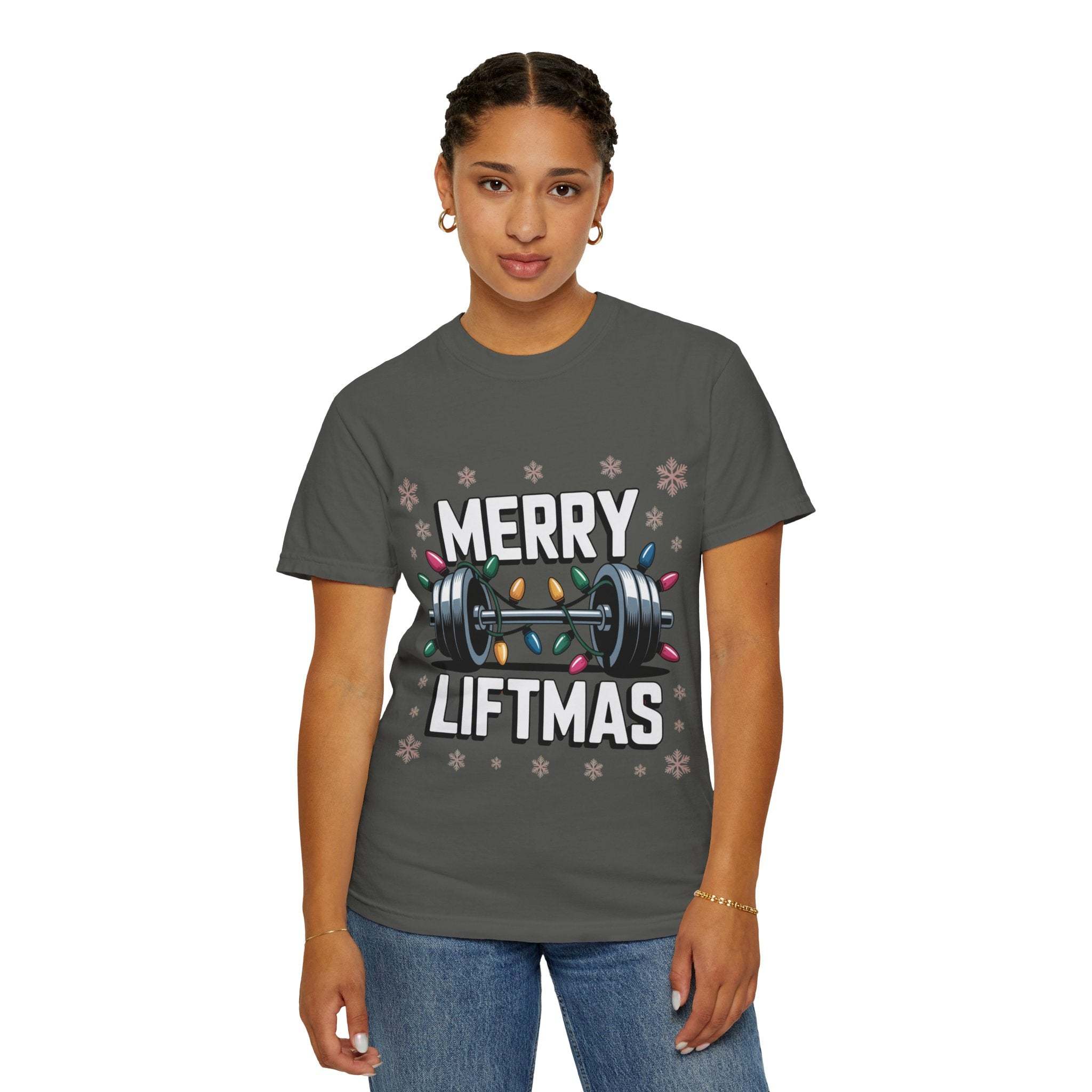 Christmas Workout T-shirt - Merry Liftmas Design