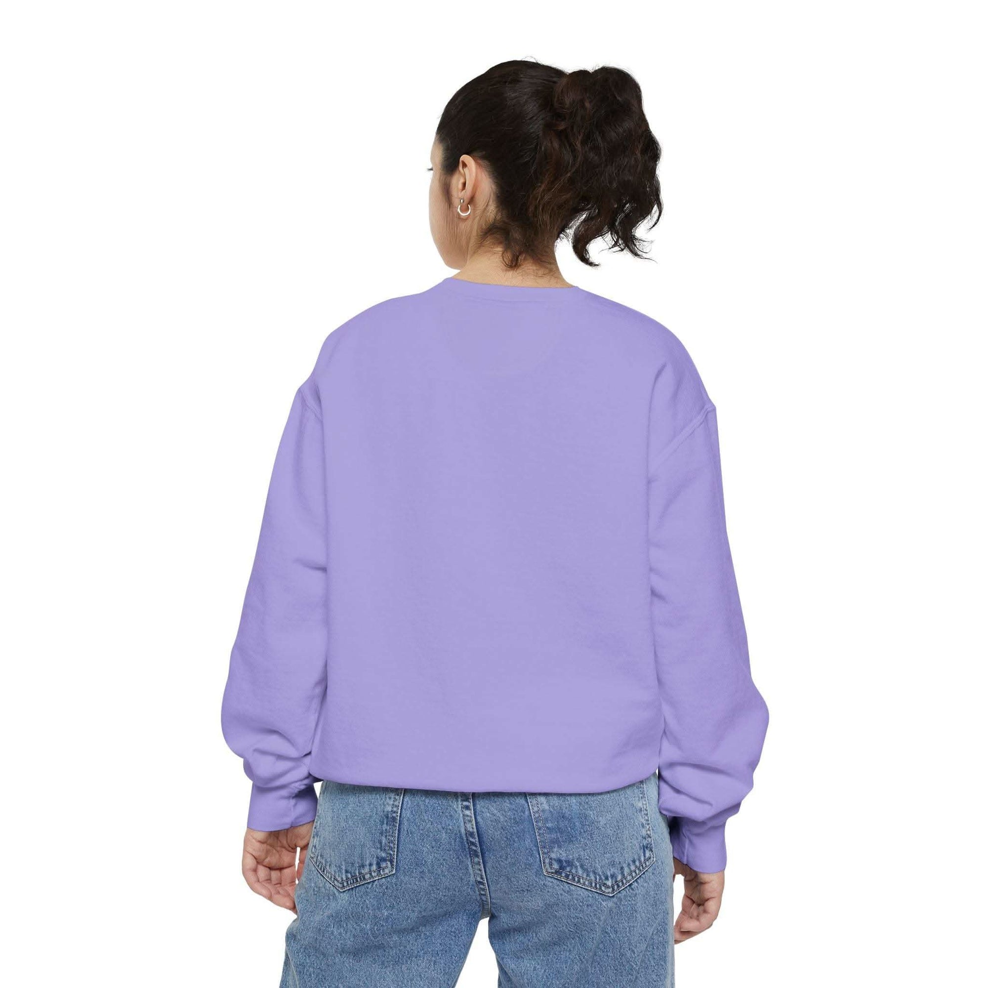 White vintage varsity Merry Christmas sweatshirt by Printify, featuring festive holiday lettering