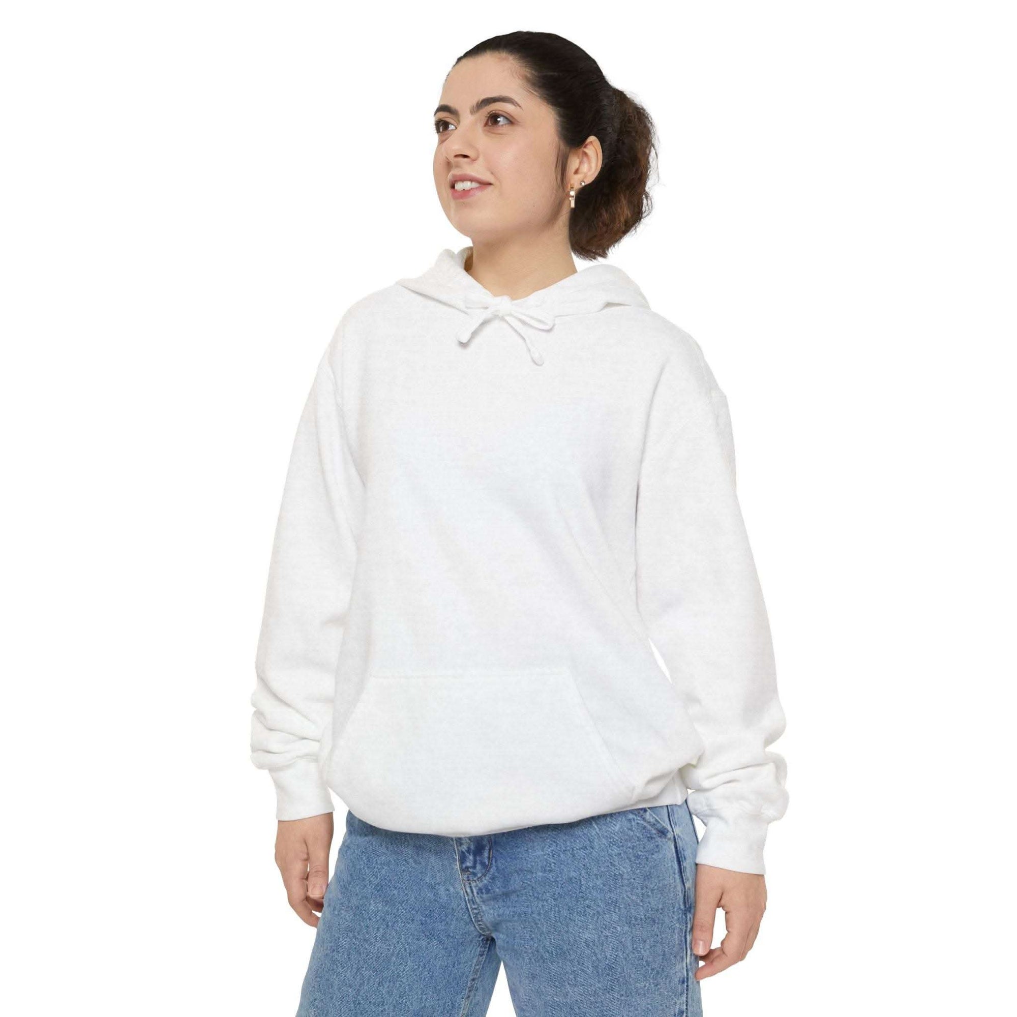 True Navy hoodie featuring a pelican in a Santa hat design by Printify