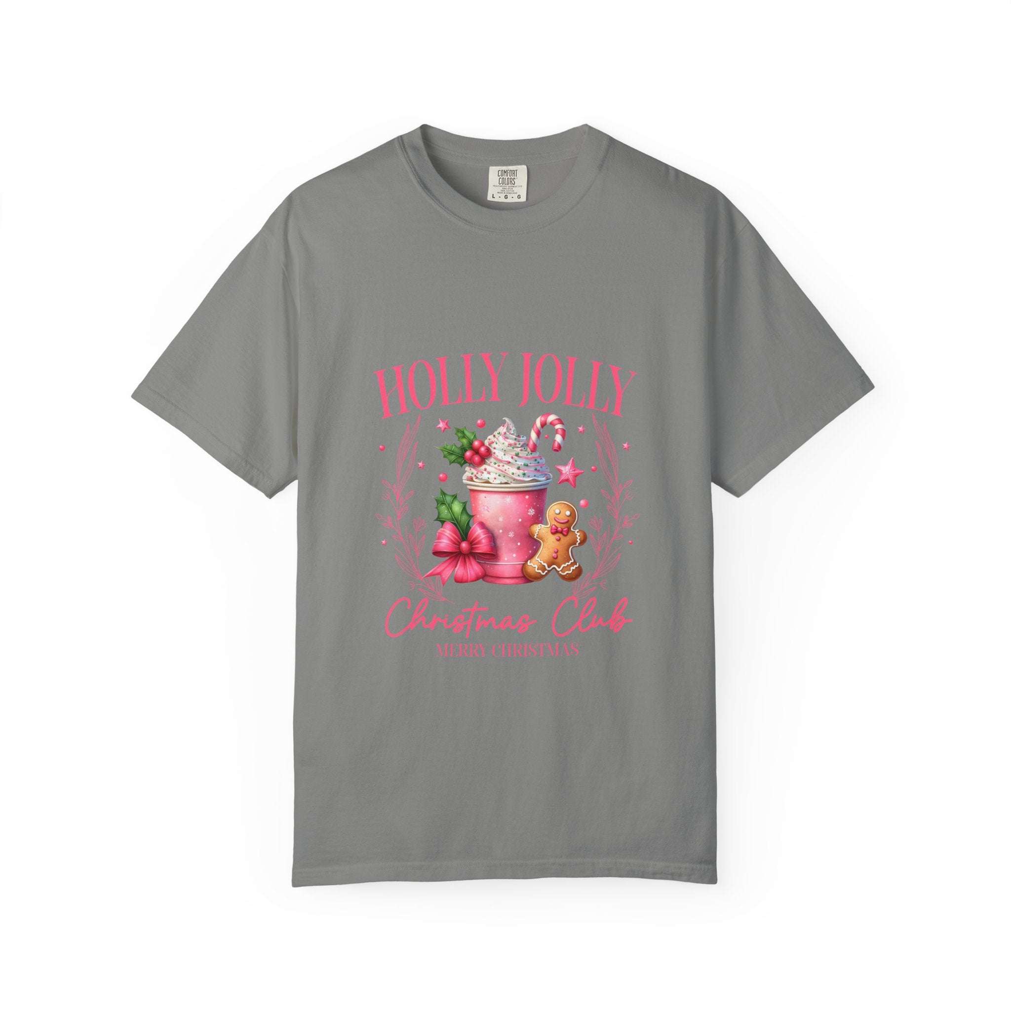 Holly Jolly Christmas Club Garment-Dyed Unisex T-Shirt
