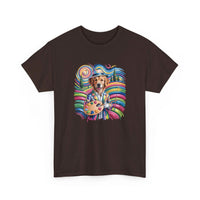 Colorful Artist Dog T-Shirt | Painter Palette, Rainbow Swirls